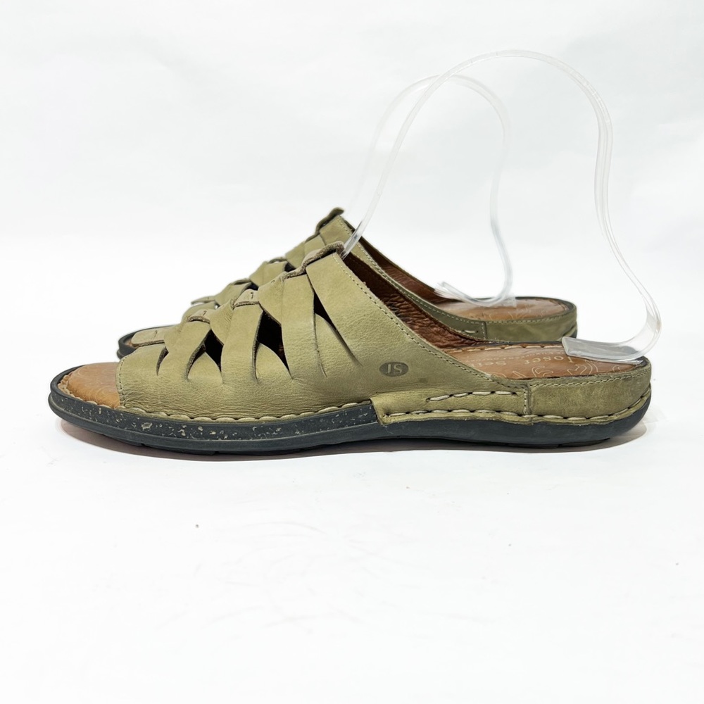 JOSEF SEIBEL Leather Multi Criss Cross Flat Sandals